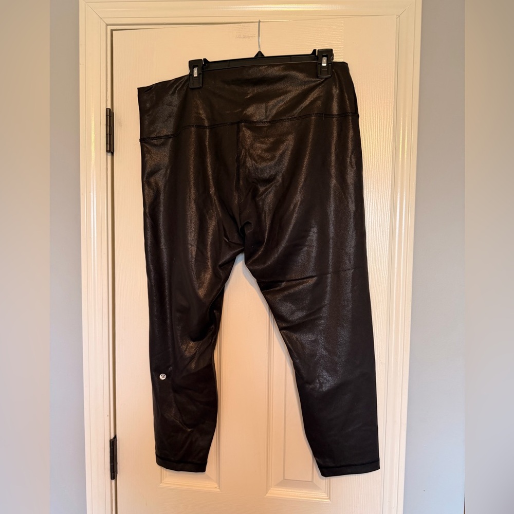 lululemon athletica Black Faux Shine Leggings - Picture 2 of 4